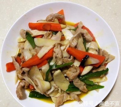清炒肉片的家常做法