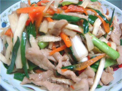 清炒肉片的家常做法