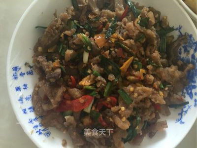 清炒肉片的家常做法