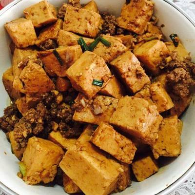 肉末烧豆腐的家常做法