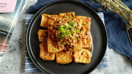 肉末烧豆腐的家常做法