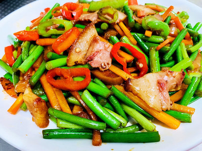 肉炒蒜苔的家常做法