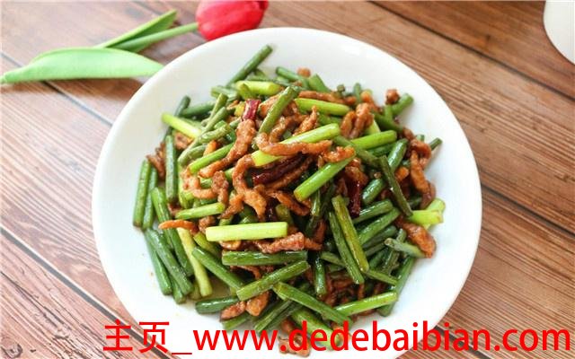 肉炒蒜苔的家常做法
