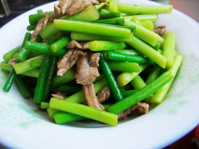 肉炒蒜苔的家常做法