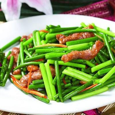 肉炒蒜苔的家常做法