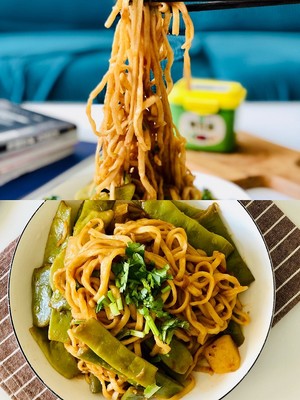 家常豆角焖面的做法