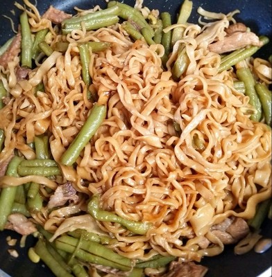 家常豆角焖面的做法