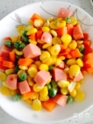 豌豆玉米胡萝卜的做法