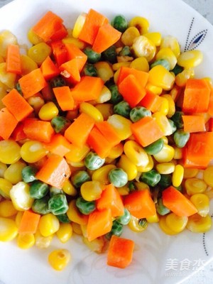 豌豆玉米胡萝卜的做法