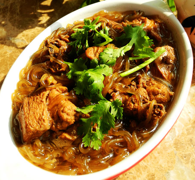 粉条烧鸡的做法