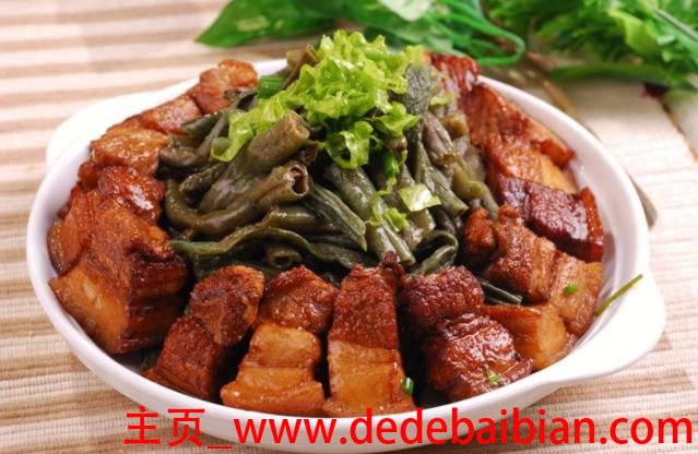 干豆角炖红烧肉