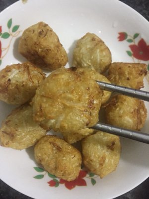 白萝卜炸丸子的做法
