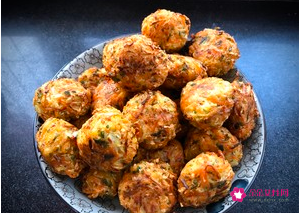 白萝卜炸丸子的做法