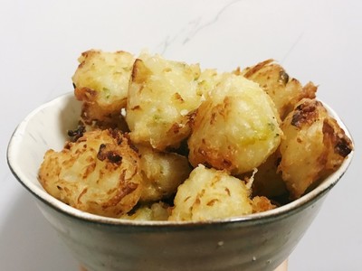 白萝卜炸丸子的做法