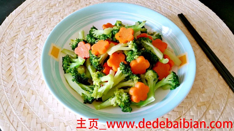 西兰花炒胡萝卜的做法