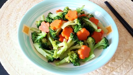 西兰花炒胡萝卜的做法