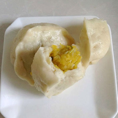 北瓜素馅包子的做法