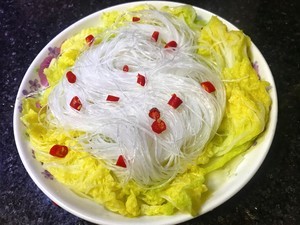 娃娃菜粉丝的家常做法