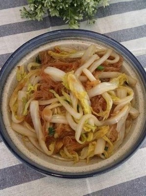 娃娃菜粉丝的家常做法