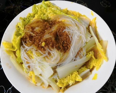 娃娃菜粉丝的家常做法