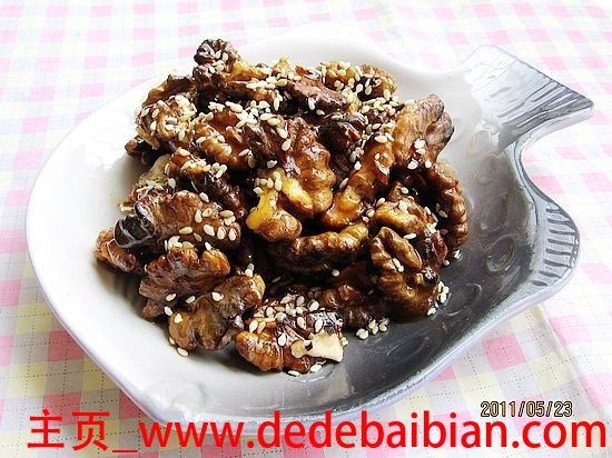 拔丝核桃仁的做法视频