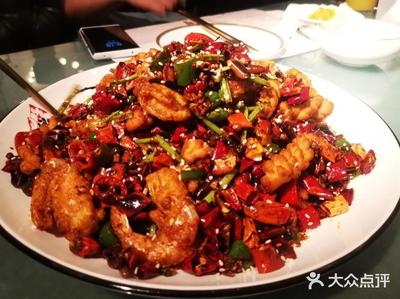 香辣麻花虾