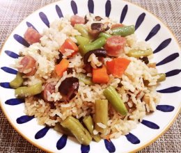 豆角焖米饭
