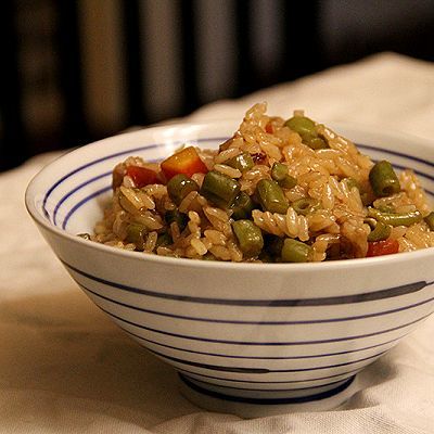 豆角焖米饭