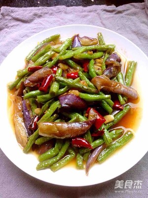 凉拌豆角茄子的做法