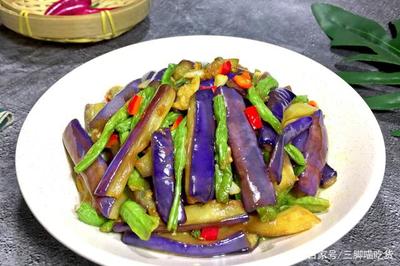 凉拌豆角茄子的做法