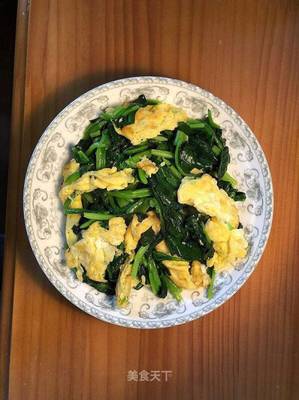 菠菜鸡蛋怎么炒