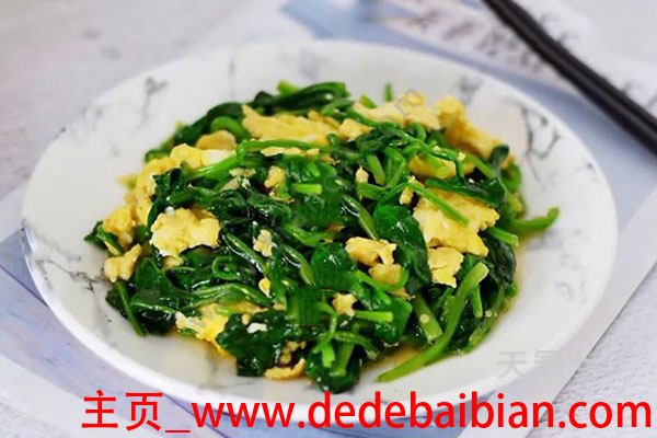菠菜鸡蛋怎么炒