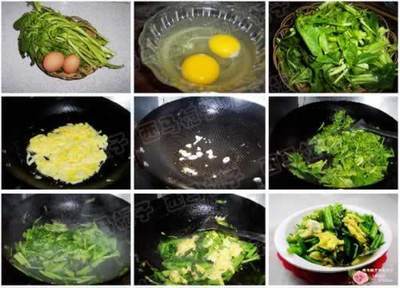 菠菜鸡蛋怎么炒