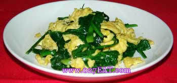 菠菜鸡蛋怎么炒
