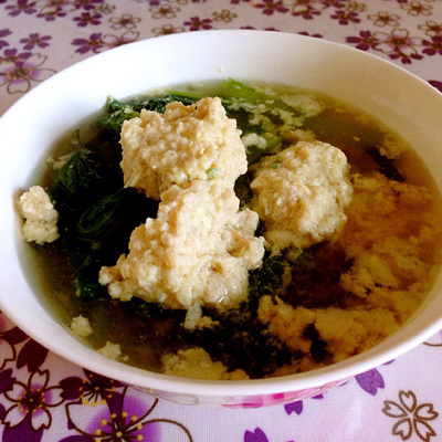 小白菜丸子汤怎么做