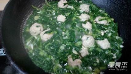 小白菜丸子汤怎么做