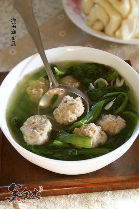 小白菜丸子汤怎么做