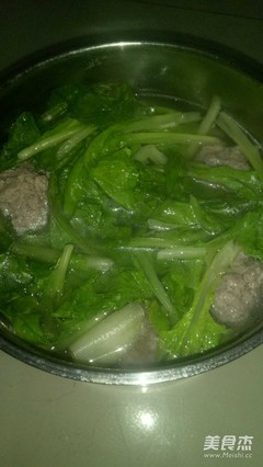 小白菜丸子汤怎么做