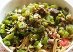 芸豆肉丝打卤面的做法