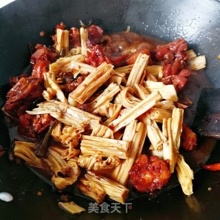 干锅腐竹的做法