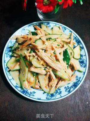 腐竹拌黄瓜的家常做法