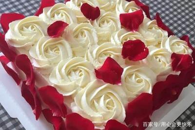 玫瑰生日蛋糕图片