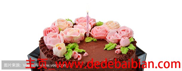 玫瑰生日蛋糕图片