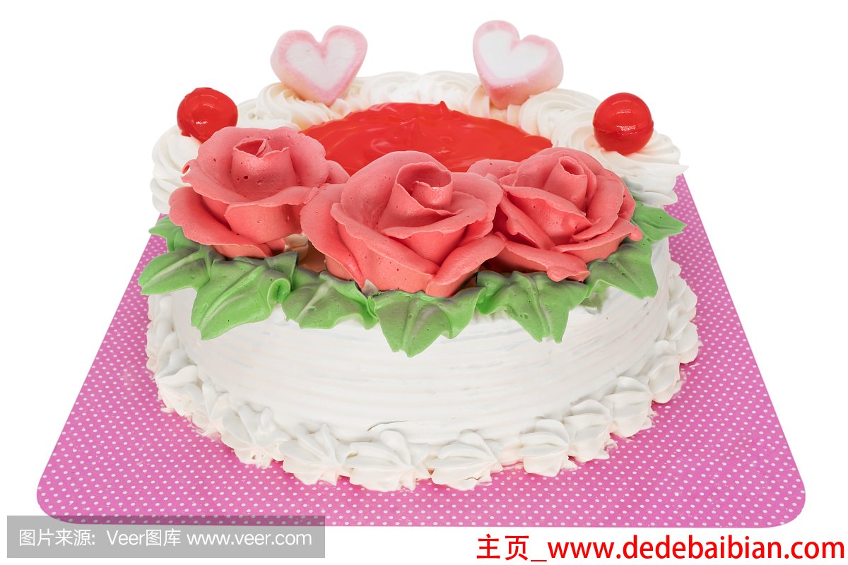 玫瑰生日蛋糕图片