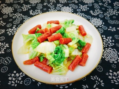 腊肠炒白菜