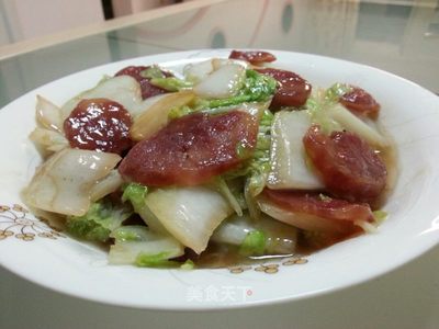 腊肠炒白菜