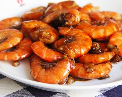 卤基围虾的做法