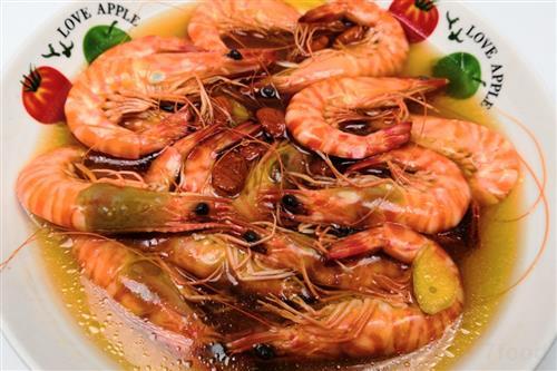 卤基围虾的做法