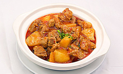 红烧肉豆腐泡
