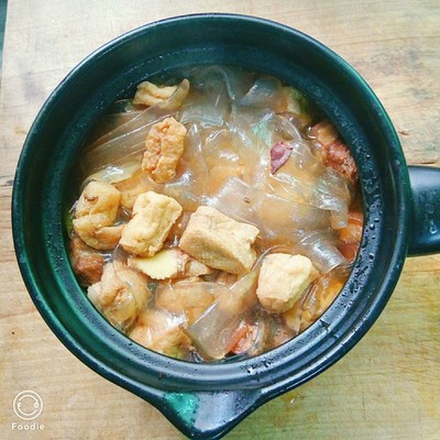 红烧肉豆腐泡